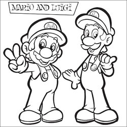 Great Mario Coloring Pages To Print Minister Super Bros Brothers Kart Color Kids Printable Sheets Colouring