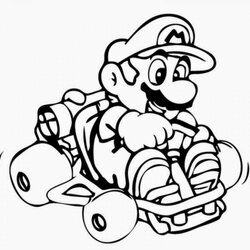 High Quality Coloring Pages Mario Free And Printable Kart Characters Brothers Boys Boo Drawing Print Super