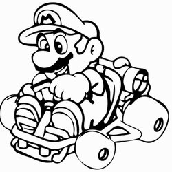 Exceptional Printable Mario Coloring Pages At Free Download Brothers Super