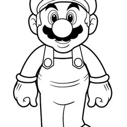 Sterling Super Mario Coloring Page Free Printable Pages