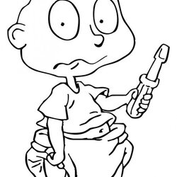Swell Coloring Pages At Free Printable Tommy Pickles Pickle Kids Cartoon Adult Drawing Birthday Everything