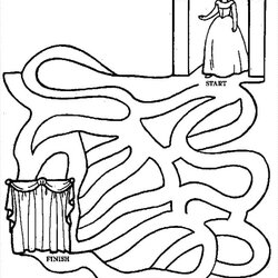 Wonderful Easy Maze Worksheet Coloring Page Free Printable Pages For Kids