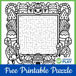 Fine Color And Solve Growing Play Maze Coloring Pages