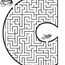Fantastic Maze Coloring Page Home Pages Letter Mazes Kids Colouring Printable Sheets Easy Part Popular
