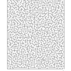 Peerless Large Maze Coloring Page Print Color Fun Pages Puzzle Activity Fit