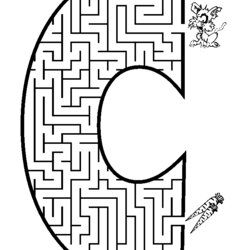 Very Good Coloring Pages Mazes Home Maze Letter Color Popular Search Library