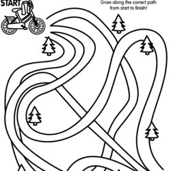 Admirable Maze Coloring Pages Home Popular