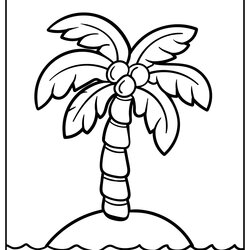 Smashing Coloring Pages For Trees Home Design Ideas Palm Tree
