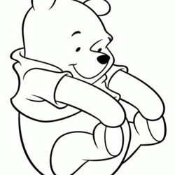 Peerless Winnie The Pooh Colouring Pages Coloring Home Poo Printable Bear Baby Disney Sheets Classic Print
