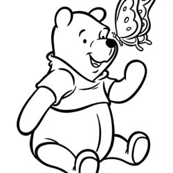 High Quality Free Printable Winnie The Pooh Coloring Pages For Kids Birthday