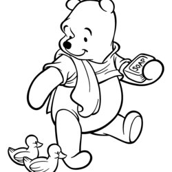 Swell Winnie The Pooh Coloring Pages Kids Print