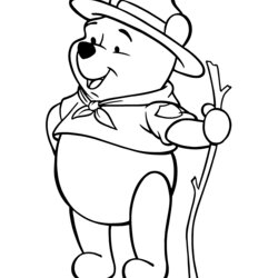 Wonderful Winnie The Pooh Coloring Kids Pages