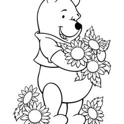 Fantastic Winnie The Pooh Coloring Pages Kids Print