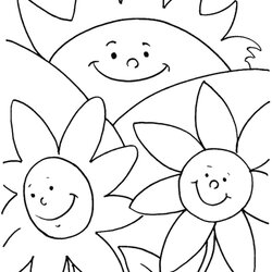 Sterling Summer Holiday Coloring Pages Jumbo Kids Flowers Happy Print Color Simple Printable Flower Time