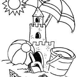 Swell Summer Coloring Pictures To Print Sheets Beach Pages Kids Preschool Spring Cool Choose Board