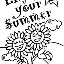 The Highest Standard Summer Holiday Coloring Pages Kids Printable Fun Summertime Colouring Print Worksheets