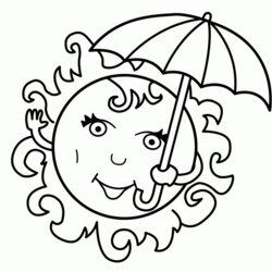 Peerless Summer Coloring Pages For Kids Print Them All Free Printable Season Drawing Beach Sheets Umbrella