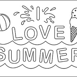Summer Coloring Pages At Free Printable Kids Easy Vacation Print Color Sheets Nature Beach Worksheets Ice