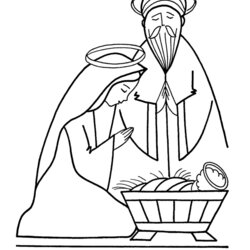 Capital Free Christmas Christian Coloring Pages Festive Nativity