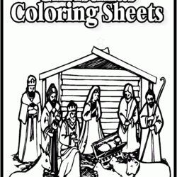 Free Christian Christmas Coloring Pages