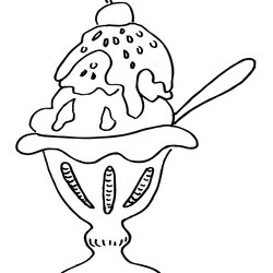 Superior Cute Ice Cream Coloring Pages Home Sundae