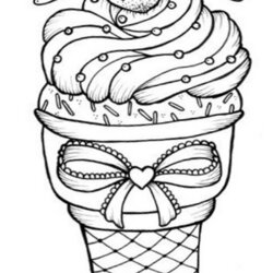 Peerless Coloring Pages Of Ice Cream Printable Com Food Strawberry Print
