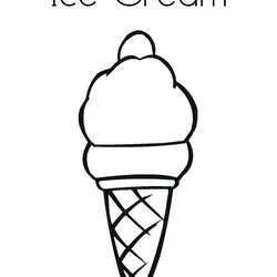 Ice Cream Coloring Page Twisty Noodle Cone Snow Pages Kids Drawing Print Draw Built California Favorites