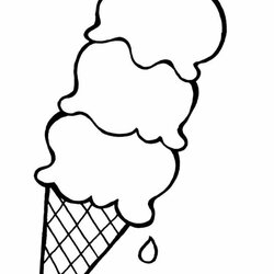 Free Easy To Print Ice Cream Coloring Pages Three