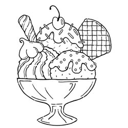 Very Good Ice Cream Coloring Pages Educative Printable Kids