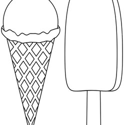 Spiffing Coloring Page Printable Ice Cream