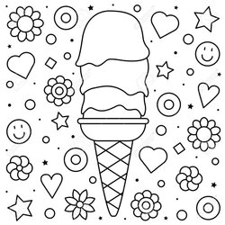 Tremendous Get This Ice Cream Coloring Pages For Toddlers