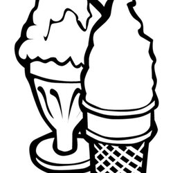 Swell Free Printable Ice Cream Coloring Pages For Kids Cartoon Sundae Bowl Food Girls Library Template