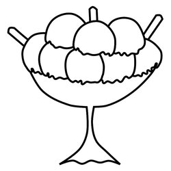 Terrific Free Printable Ice Cream Coloring Pages For Kids Sundae Color Cone Cartoon Cup Clip Colouring