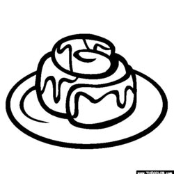 Out Of This World Cinnamon Roll Coloring Page Free Online Roles Bunny