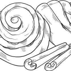 Sublime Cinnamon Roll Coloring Pages Home