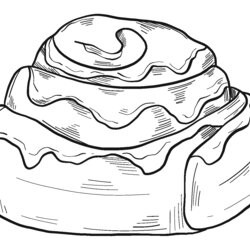 Legit Cinnamon Roll Coloring Pages Home