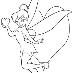 Champion Tinkerbell Printable Coloring Pages Tinker Bell Free