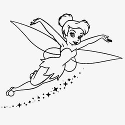 Supreme Coloring Pages Tinkerbell And Clip Art Free Printable