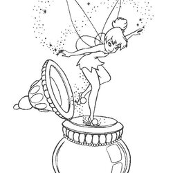 Tremendous Tinkerbell Coloring Pages Printable Post Newer Older Free