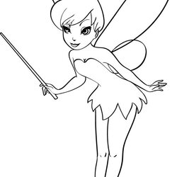 Superb Free Printable Tinkerbell Coloring Pages For Kids Print Color Bell Tinker Disney