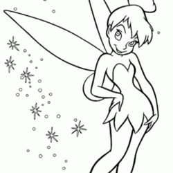 Coloring Pages Tinkerbell And Clip Art Free Printable