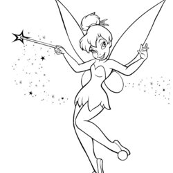 The Highest Quality Tinkerbell Coloring Pages Fairy Fairies Tinker