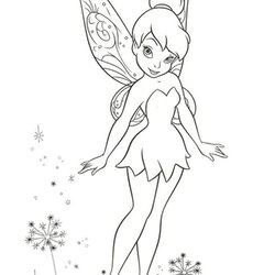 Magnificent Free Printable Tinkerbell Coloring Pages