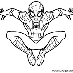 Outstanding Spider Man No Way Home Coloring Page Free Printable Pages