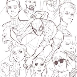 Champion Spider Man No Way Home Coloring Pages