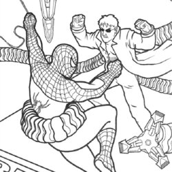 Superior Spider Man No Way Home Coloring Page