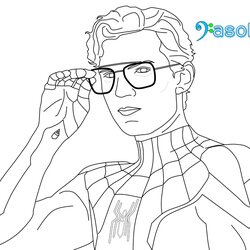 Very Good Collection Spider Man No Way Home Colouring Pages Latest Free Peter Drawing Pics