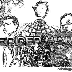 Perfect Spider Man No Way Home Coloring Pages Best Printable Movie