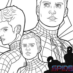 The Highest Quality Collection Spider Man No Way Home Colouring Pages Latest Free