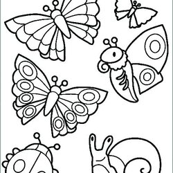 High Quality Bugs Coloring Pages Preschool At Free Printable Insects Color Print